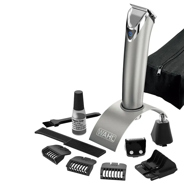 wahl-stainless-steel-9818-116-coffret-tondeuses-homme-acier-inoxydable-kit-multi image 1