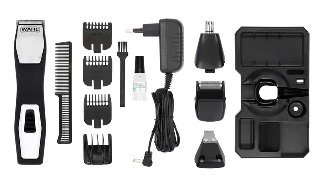 wahl-groomsman-pro-tondeuse-multifonction-homme-4-t-tes-interchangeables-recharg image 1