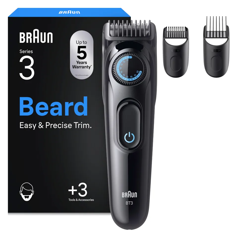 braun-series-3-bt3520-tondeuse-barbe-homme-rechargeable-sans-fil-40-longueurs-la image 1