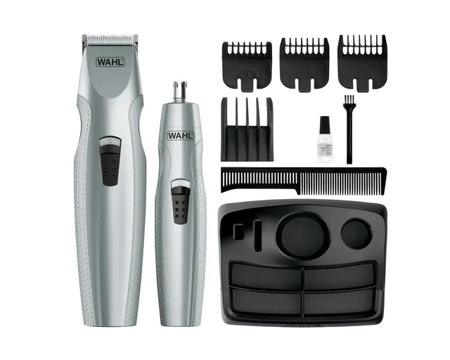 wahl-cortabarbas-tondeuse-barbe-et-moustache-sans-fil-piles-avec-4-sabots-foncti image 1