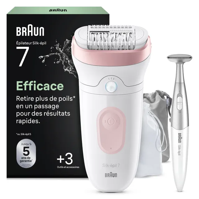 braun-silk-pil-7-7-210-pilateur-lectrique-femme-rose-et-blanc-tanche-sans-fil-ro image 1