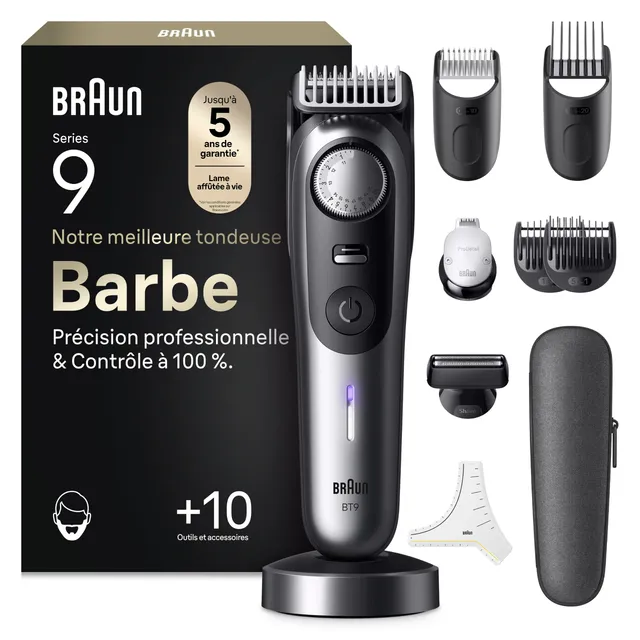braun-series-9-pro-bt9545-tondeuse-barbe-homme-tanche-rechargeable-avec-lame-pro image 1