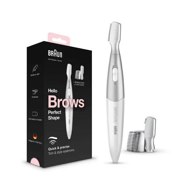 braun-fg1106-mini-tondeuse-de-pr-cision-pour-sourcils-femme-2-t-tes-sabot-5-mm-f image 1