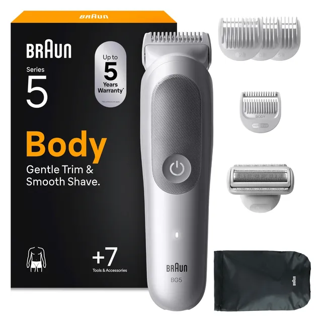 braun-series-5-bg5555-tondeuse-corps-pour-homme-grise-tanche-wet-dry-lame-skingu image 1