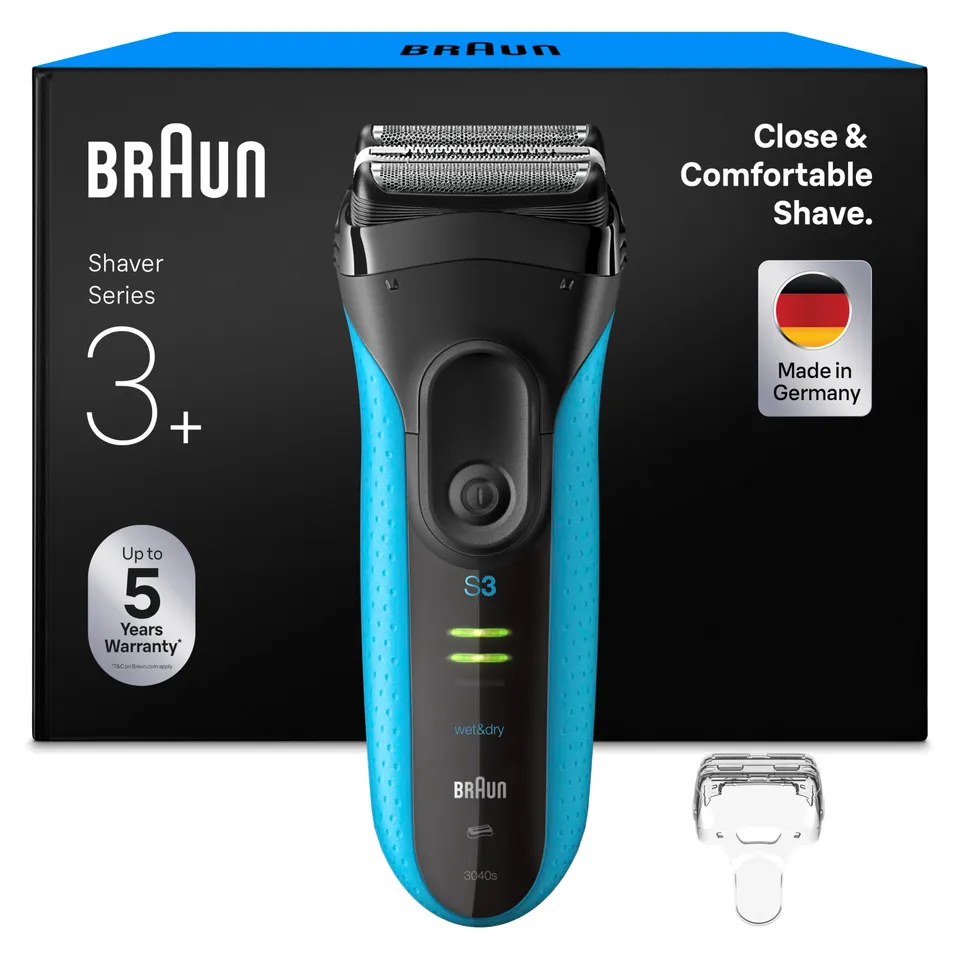 braun-series-3-proskin-3040s-rasoir-lectrique-homme-rechargeable-noir-bleu-avec- image 1