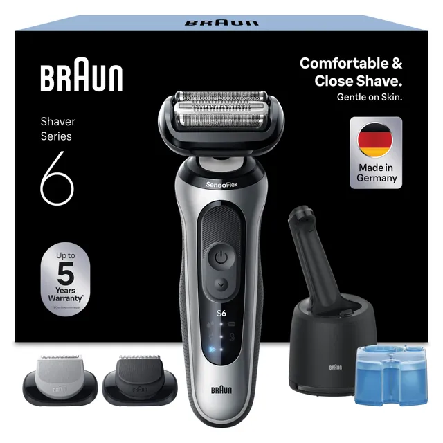 braun-series-6-62-s7650cc-rasoir-lectrique-pour-homme-argent-t-te-2d-2-modes-de- image 1