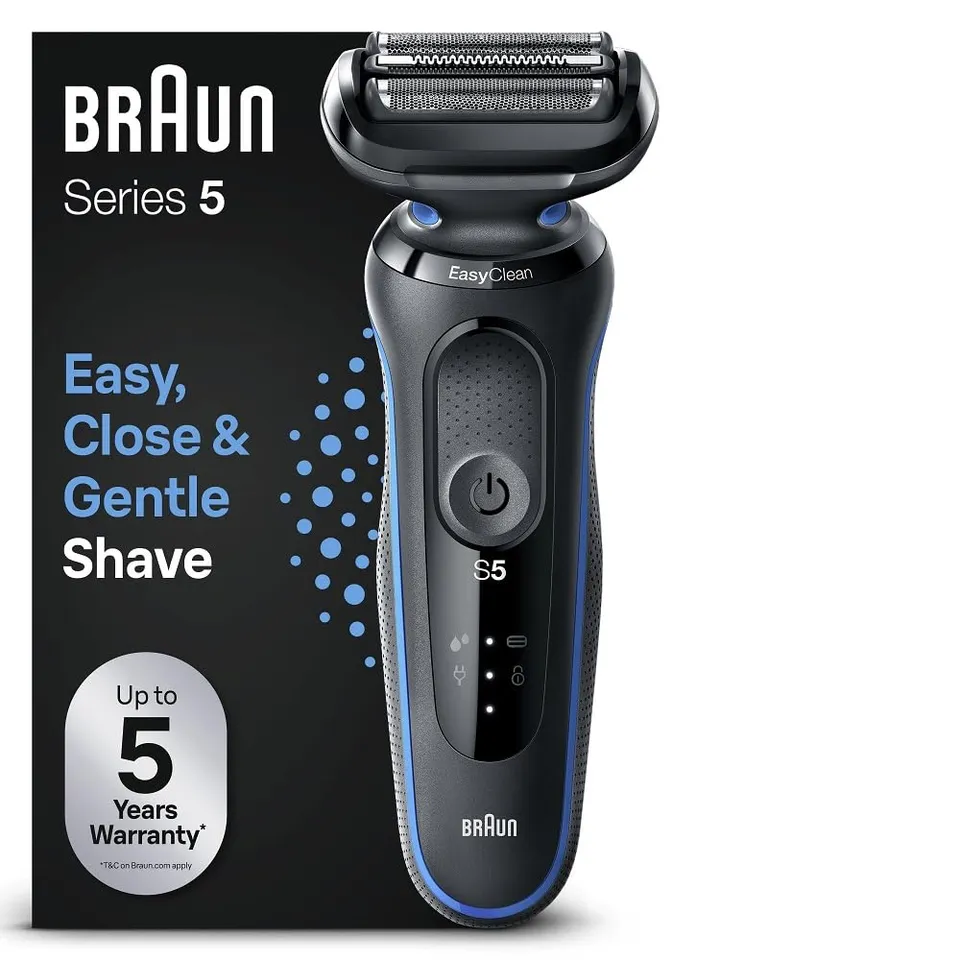 braun-series-5-51-b1000s-rasoir-lectrique-homme-tanche-sans-fil-avec-3-lames-fle image 1