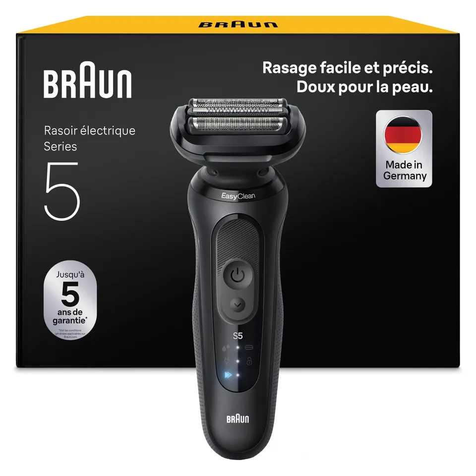 braun-series-5-52-n1000si-rasoir-lectrique-homme-tanche-rechargeable-3-lames-fle image 1