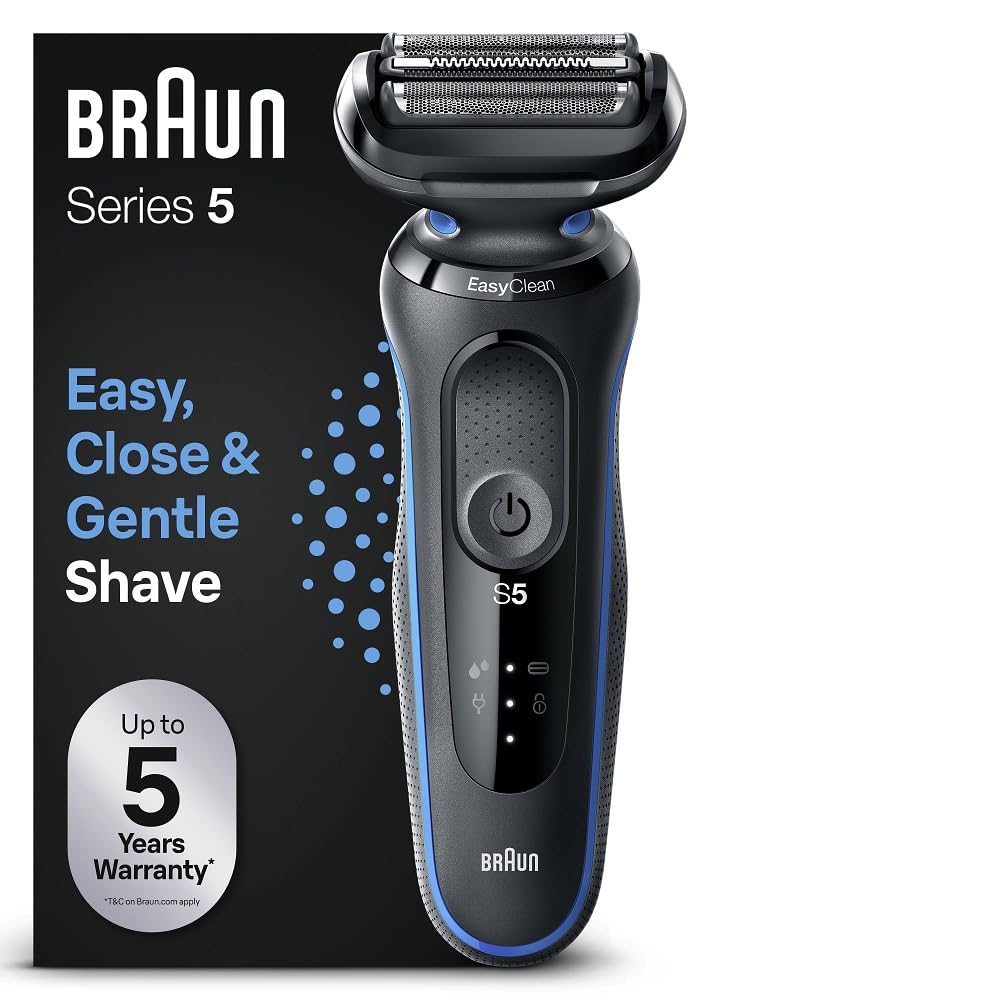 braun-series-5-51-b1000s-rasoir-lectrique-homme-tanche-sans-fil-avec-3-lames-fle image 1
