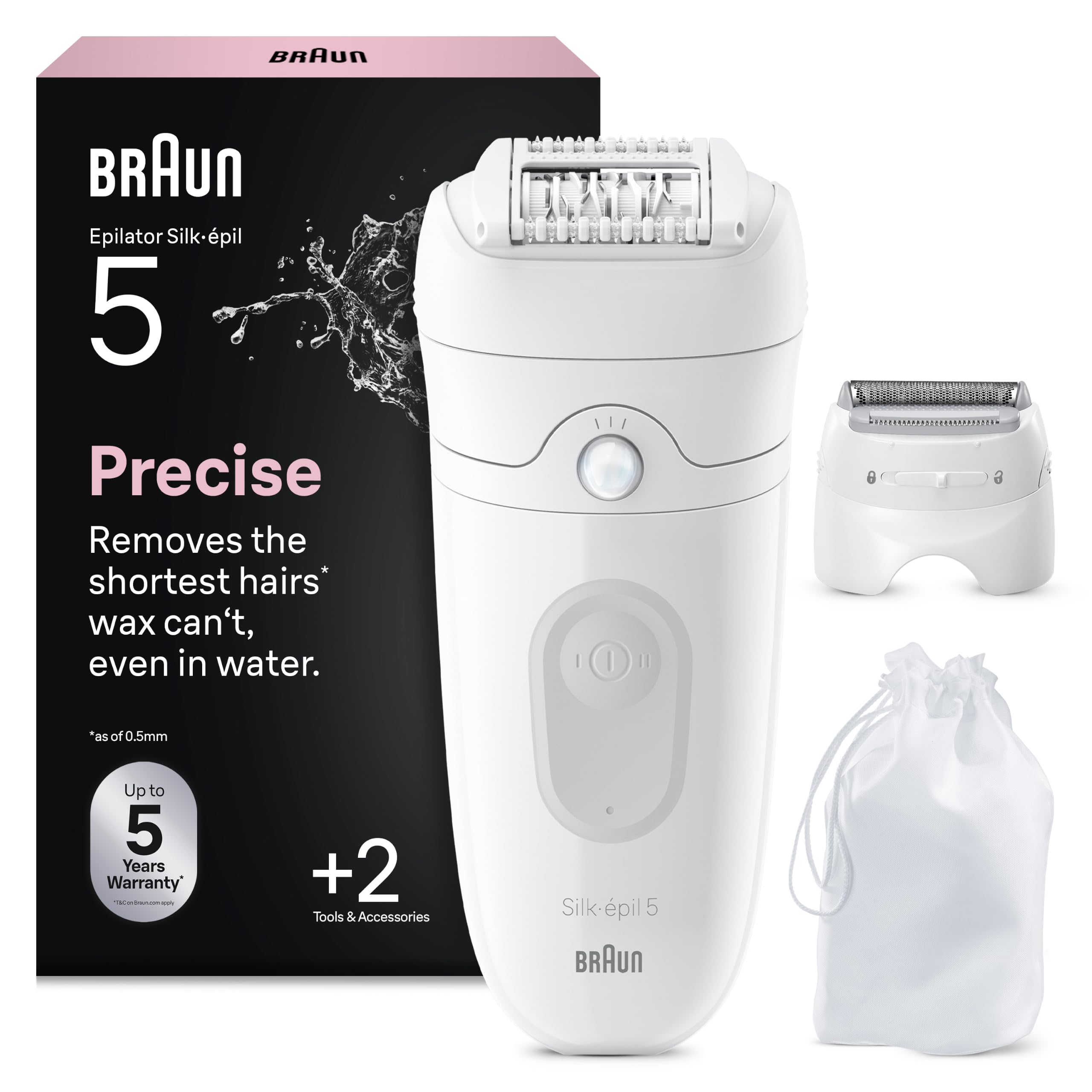 braun-silk-pil-5-5-041-pilateur-lectrique-femme-r-sistant-l-eau-avec-t-te-de-ras image 1
