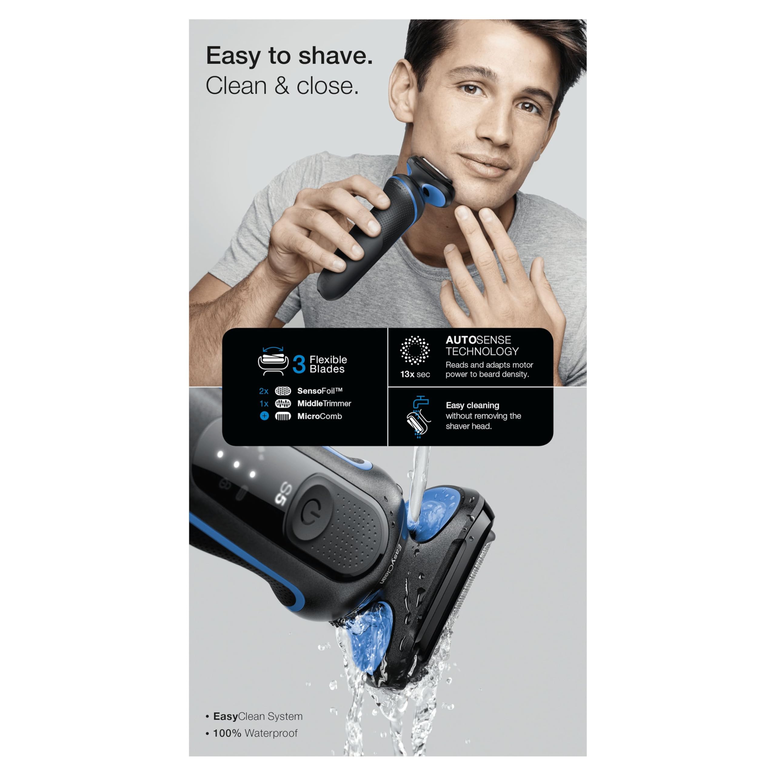 braun-series-5-51-b1000s-rasoir-lectrique-homme-tanche-sans-fil-avec-3-lames-fle image 8