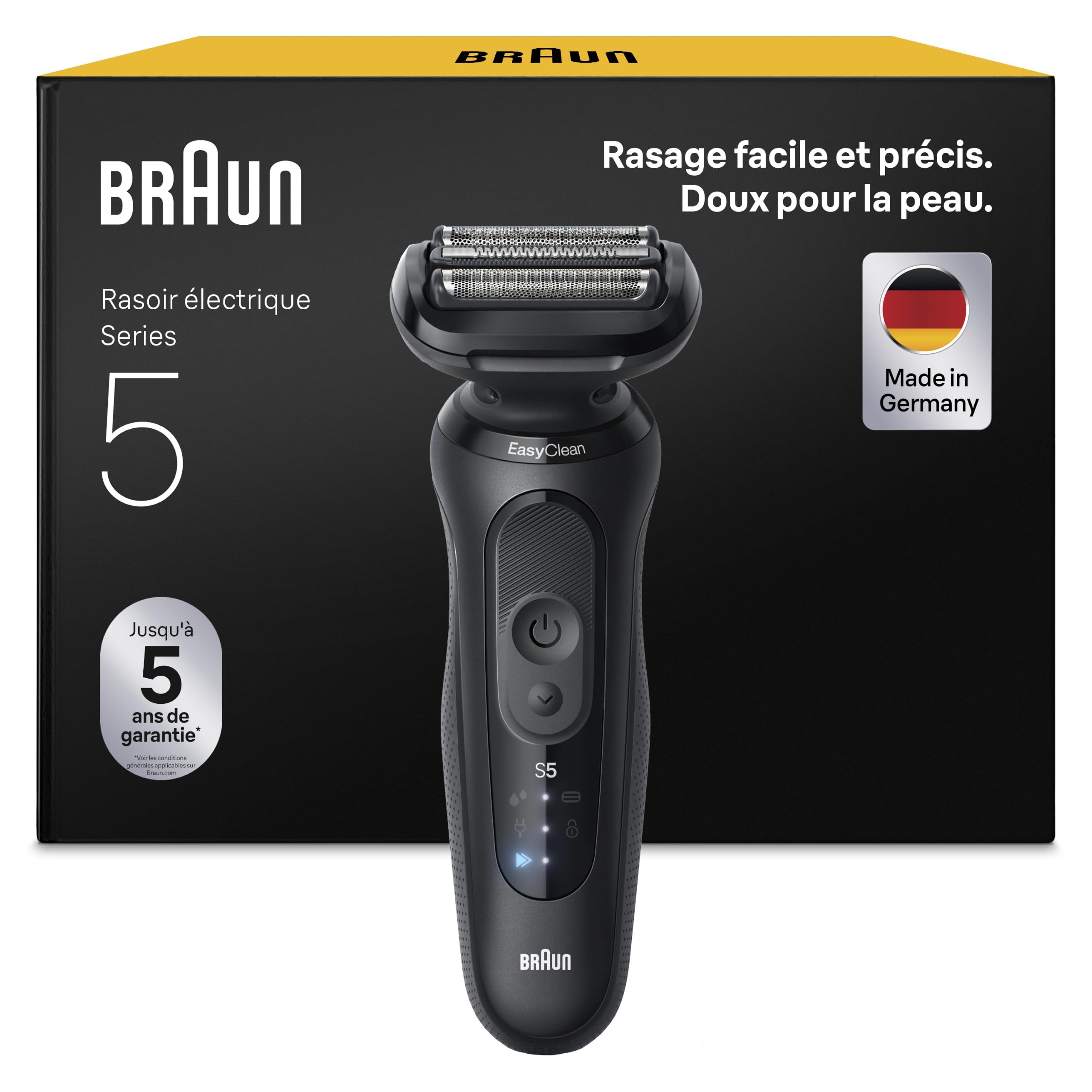 braun-series-5-52-n1000si-rasoir-lectrique-homme-tanche-rechargeable-3-lames-fle image 1