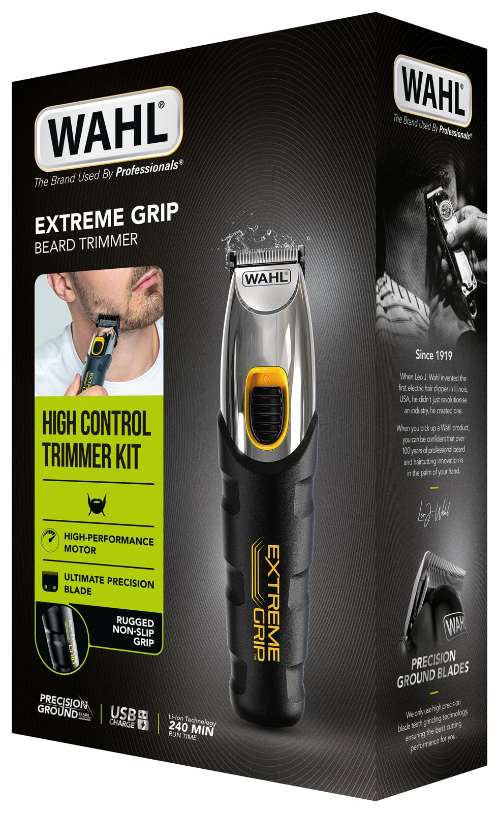 wahl-extreme-grip-tondeuse-barbe-homme-sans-fil-batterie-lithium-ion-240-min-lam image 7