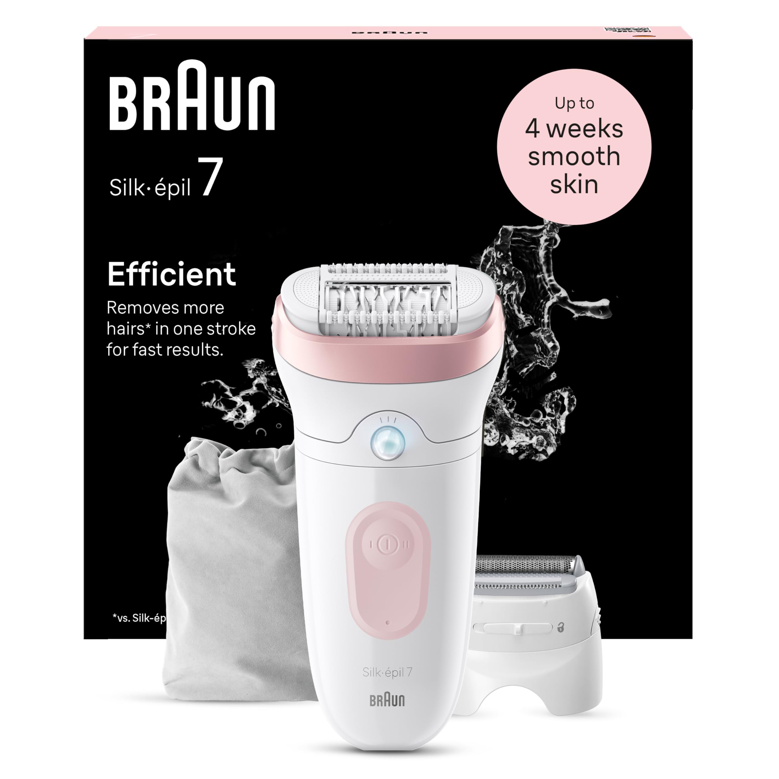 braun-silk-pil-7-7-030-pilateur-femme-blanc-rose-flamant-wet-dry-rouleau-de-mass image 1