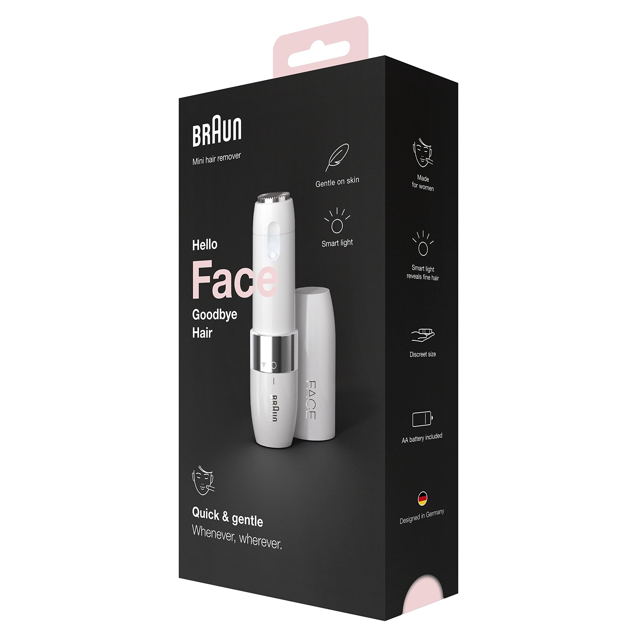 braun-face-mini-fs1000-rasoir-lectrique-de-visage-pour-femme-blanc-pile-fournie- image 7