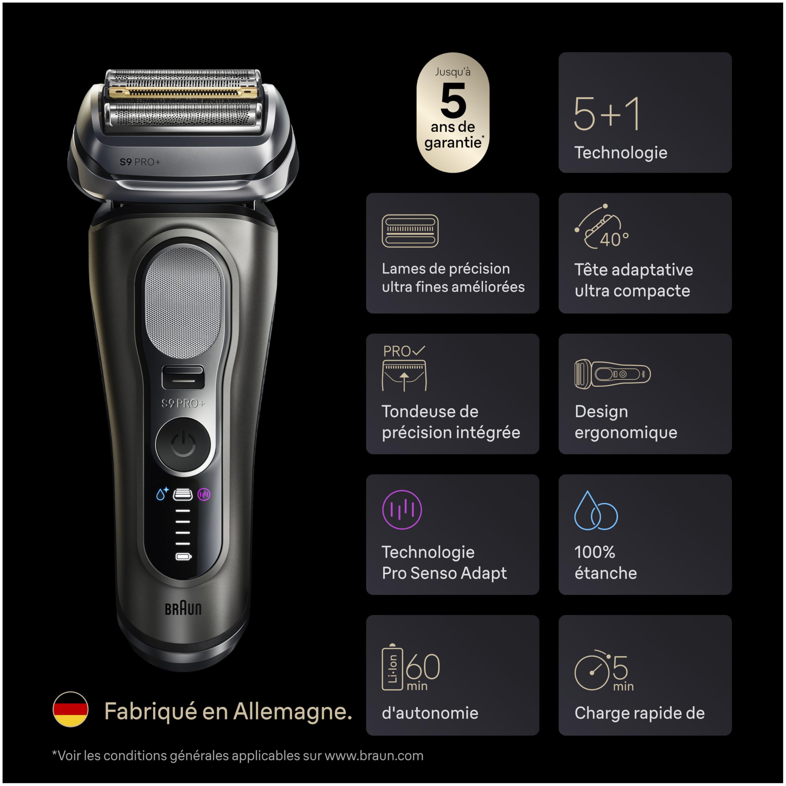 braun-series-9-pro-9665cce-rasoir-lectrique-homme-graphite-avec-station-smartcar image 8