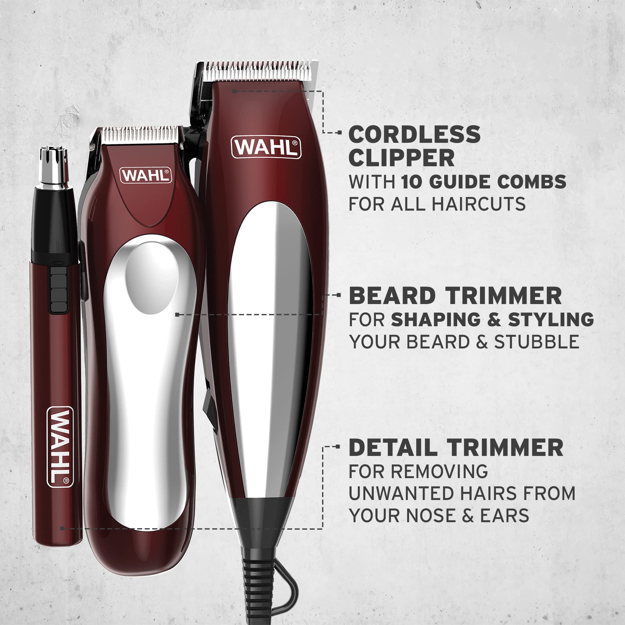 wahl-home-pro-combo-3-en-1-coffret-toilettage-homme-avec-tondeuse-cheveux-filair image 3
