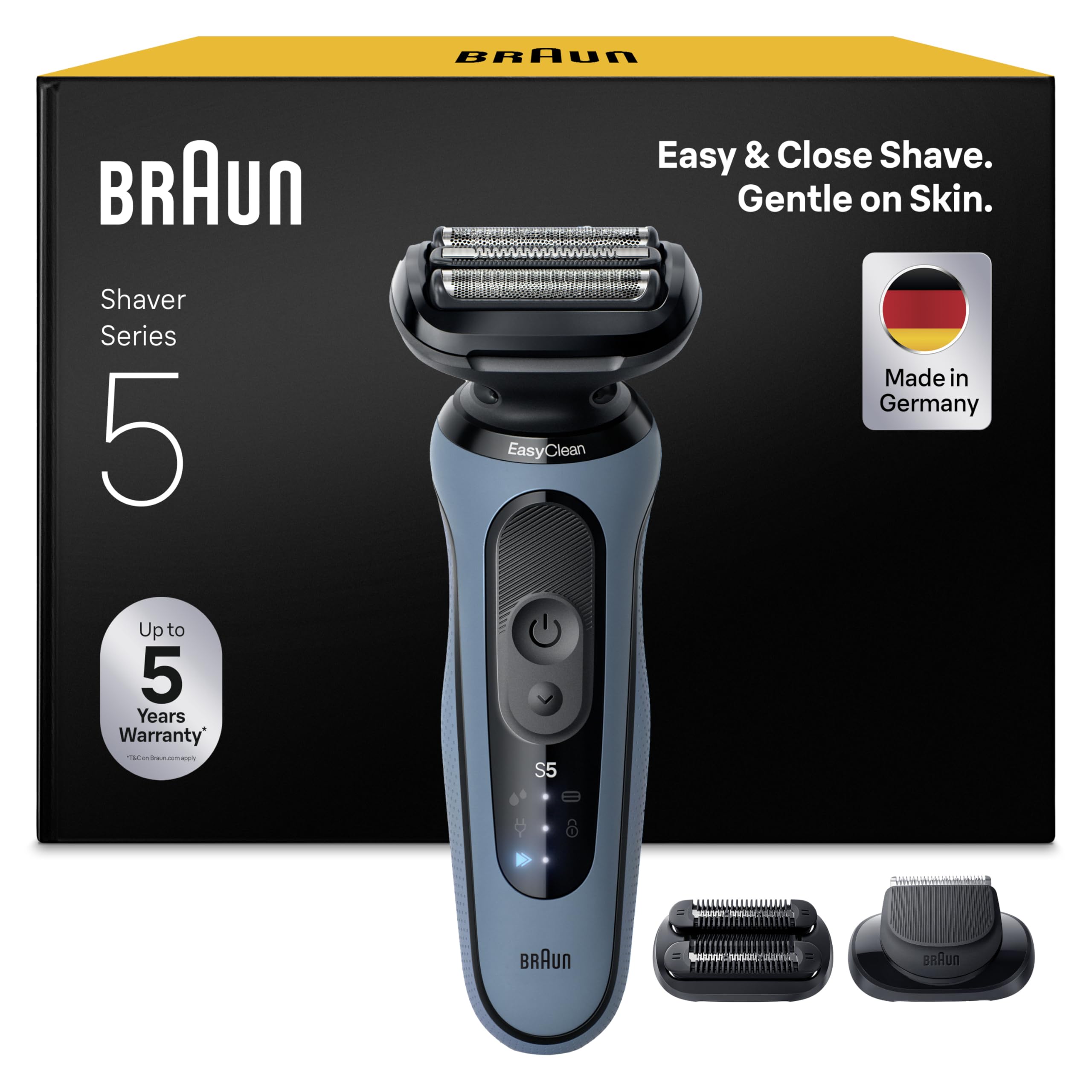 braun-series-5-52-a1820si-rasoir-lectrique-homme-azure-lames-flexibles-2-modes-d image 1