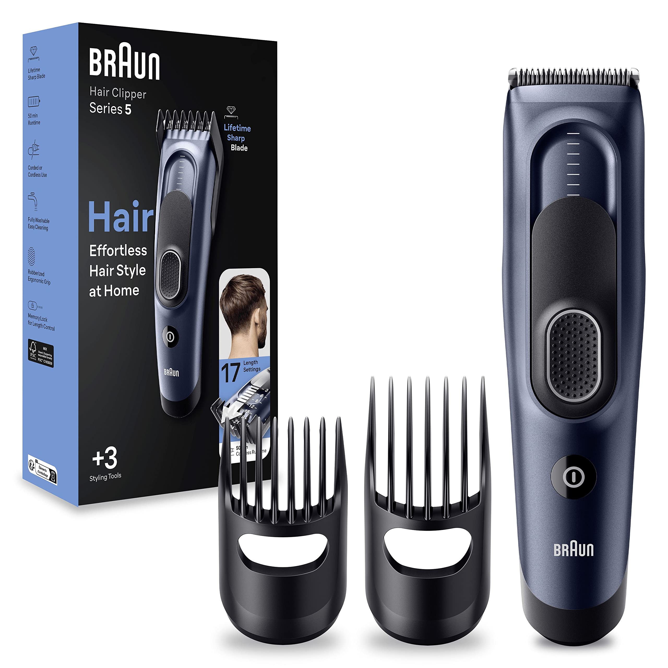 braun-series-5-hc5350-tondeuse-cheveux-sans-fil-avec-17-r-glages-de-longueurs-et image 8