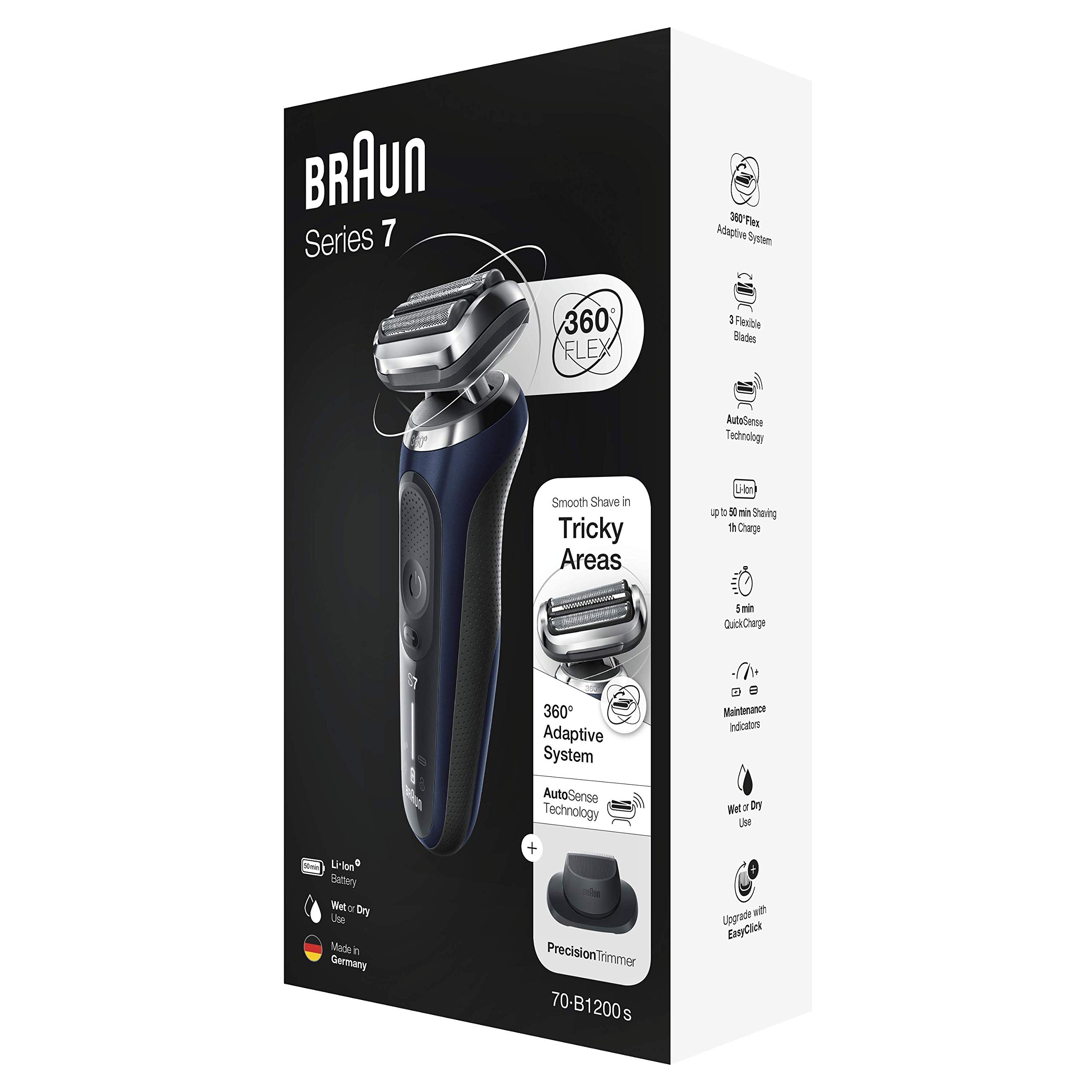 braun-series-7-70-b1200s-rasoir-lectrique-homme-sans-fil-bleu-wet-dry-avec-tonde image 6