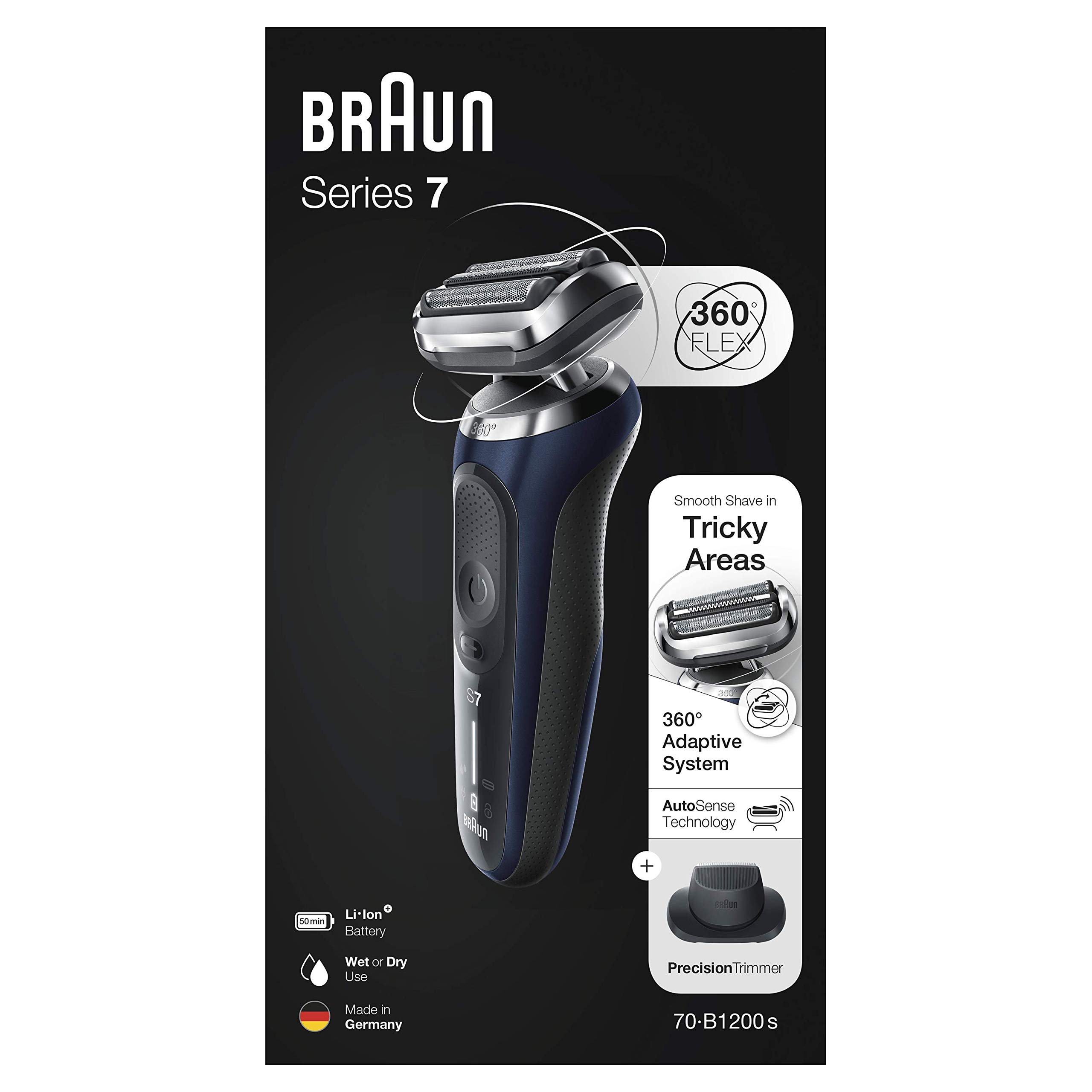braun-series-7-70-b1200s-rasoir-lectrique-homme-sans-fil-bleu-wet-dry-avec-tonde image 7