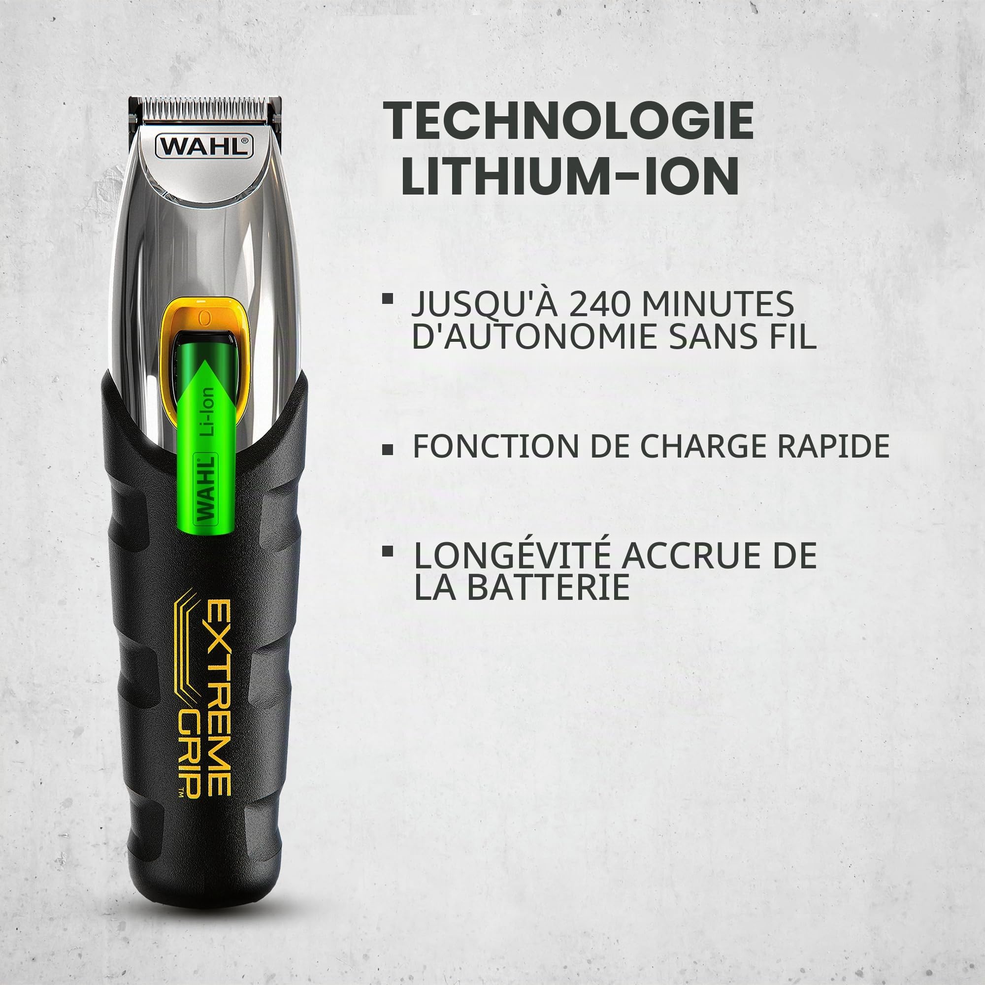 wahl-extreme-grip-tondeuse-barbe-homme-sans-fil-batterie-lithium-ion-240-min-lam image 3