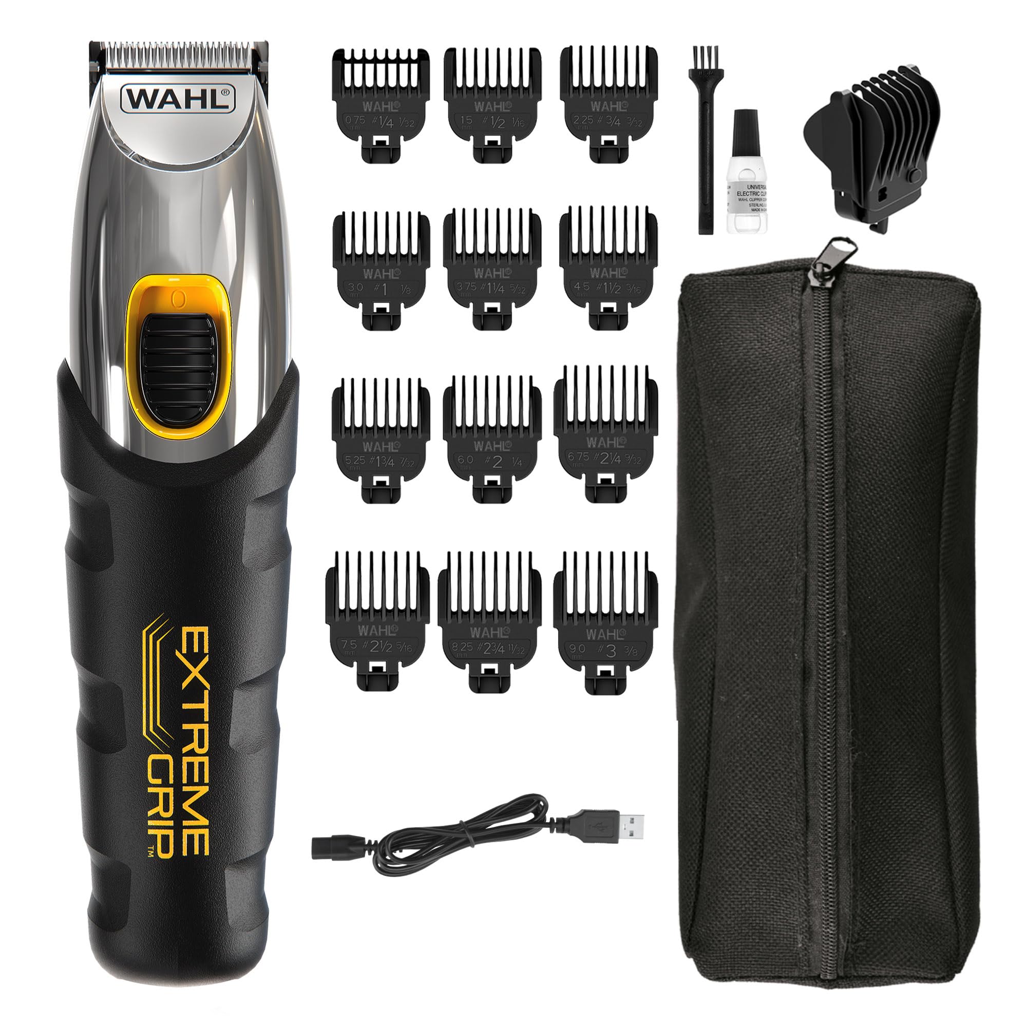 wahl-extreme-grip-tondeuse-barbe-homme-sans-fil-batterie-lithium-ion-240-min-lam image 1