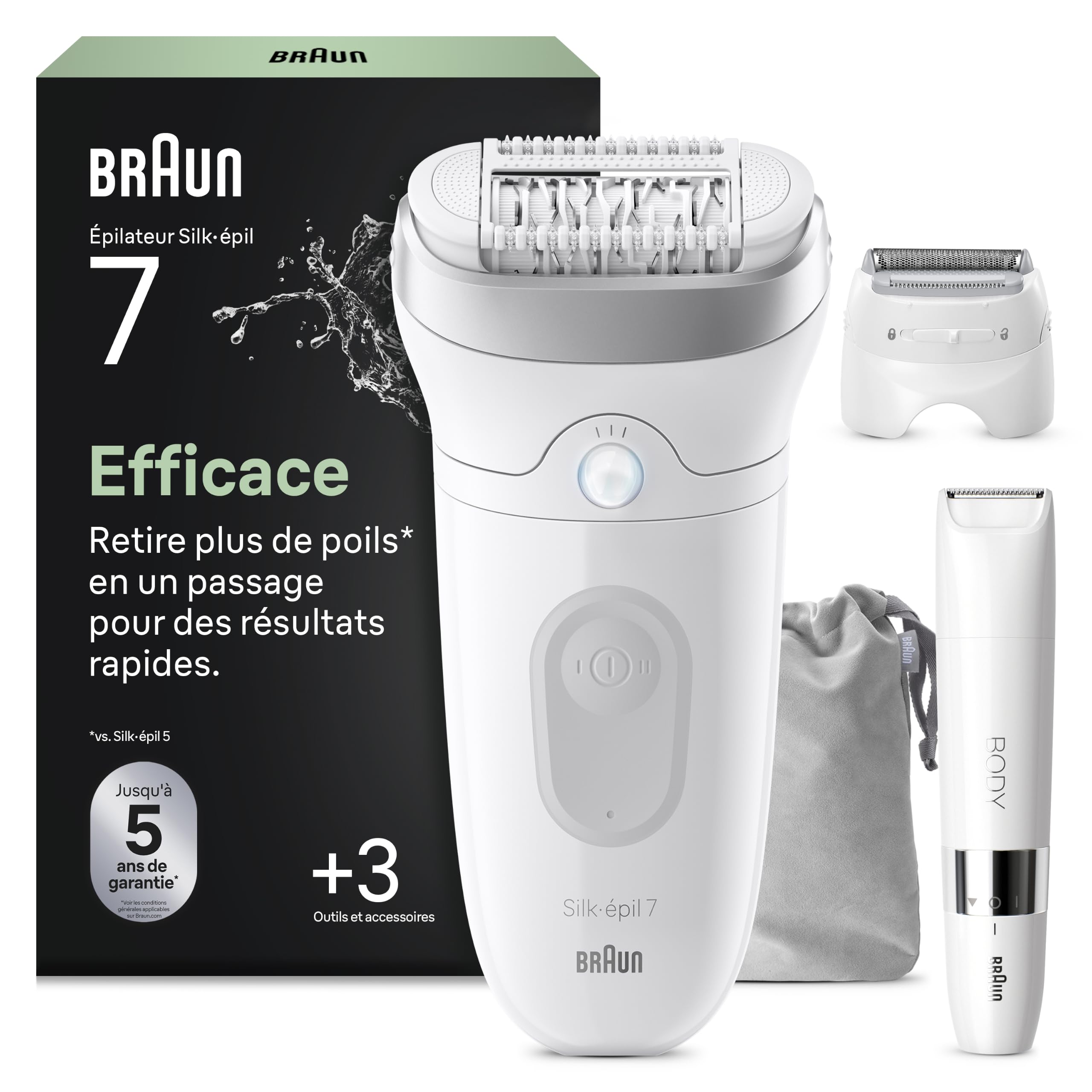 braun-silk-pil-7-7-441-pilateur-lectrique-femme-tanche-sans-fil-avec-embout-de-m image 1