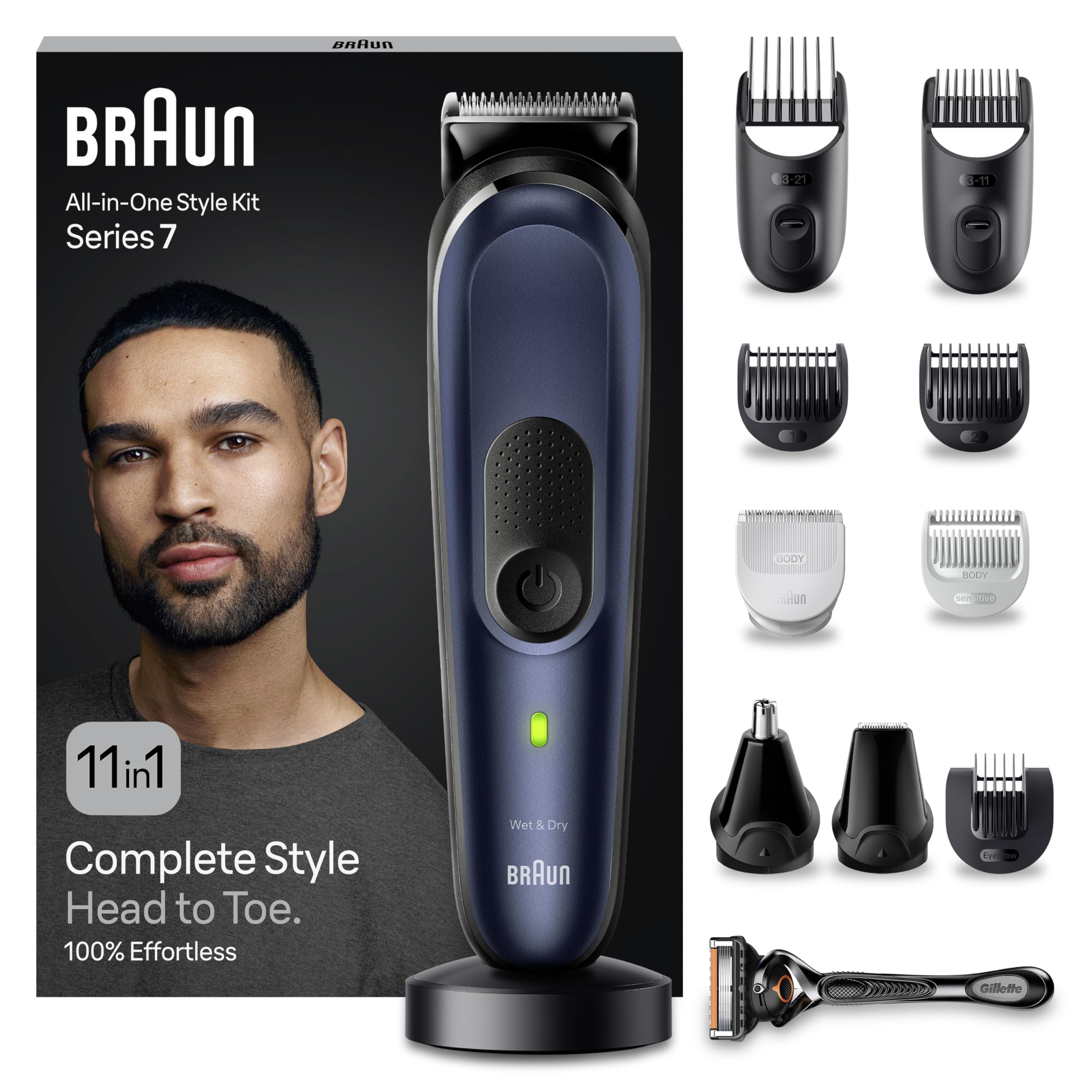 braun-series-7-mgk7450-tondeuse-tout-en-un-11-en-1-pour-homme-barbe-cheveux-corp image 1